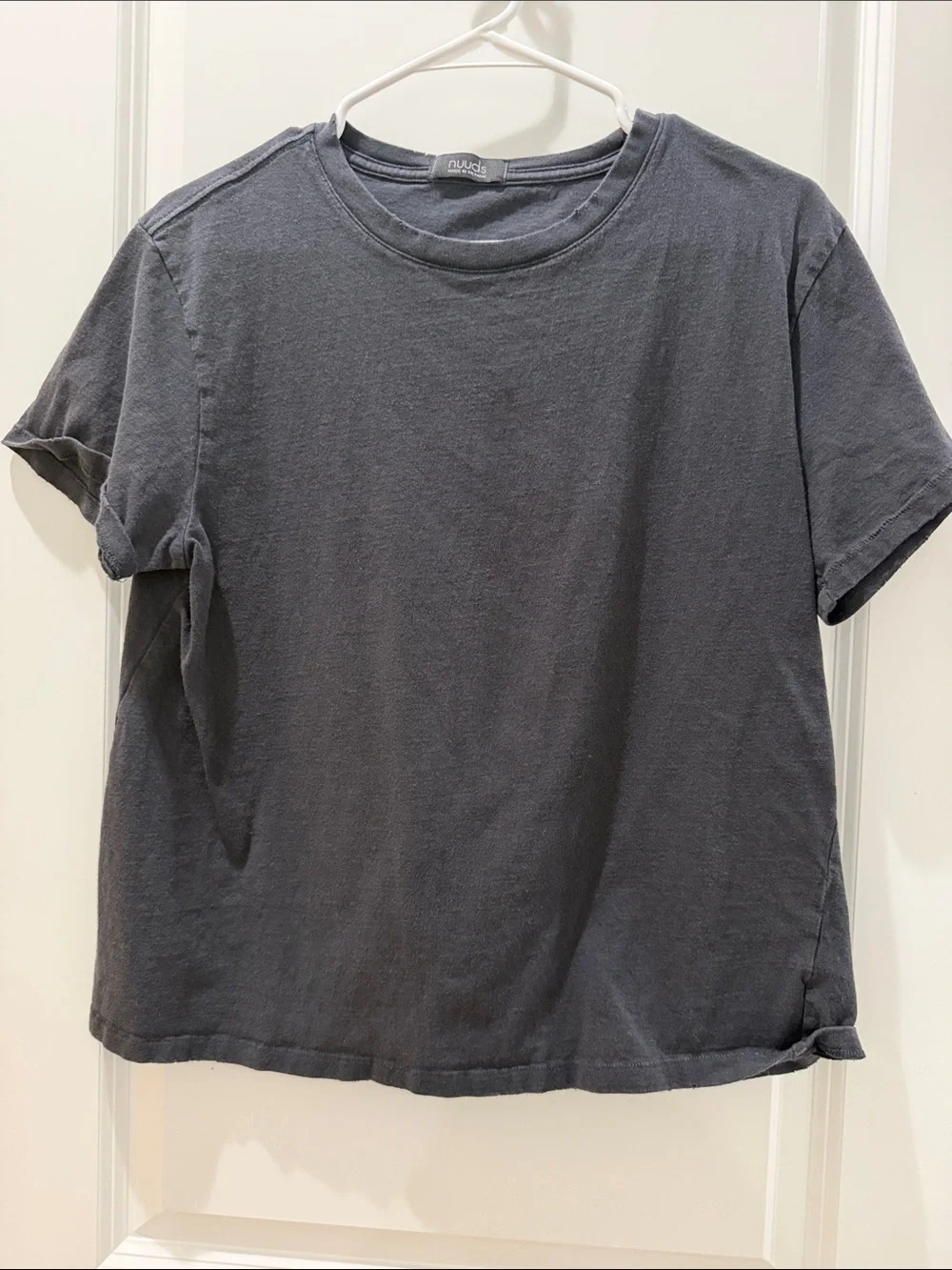 nuuds Black Crewneck Short Sleeve Tee - Picture 2 of 2